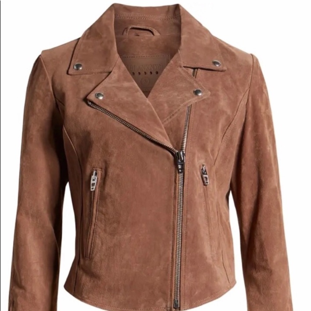 Blank NYC Next Level Suede Moto Jacket | Sz S